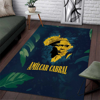 Amilcar Cabral Area Rug Guinea-Bissau African National Liberation Leader - Cultural Resistance Tribute - African Pride