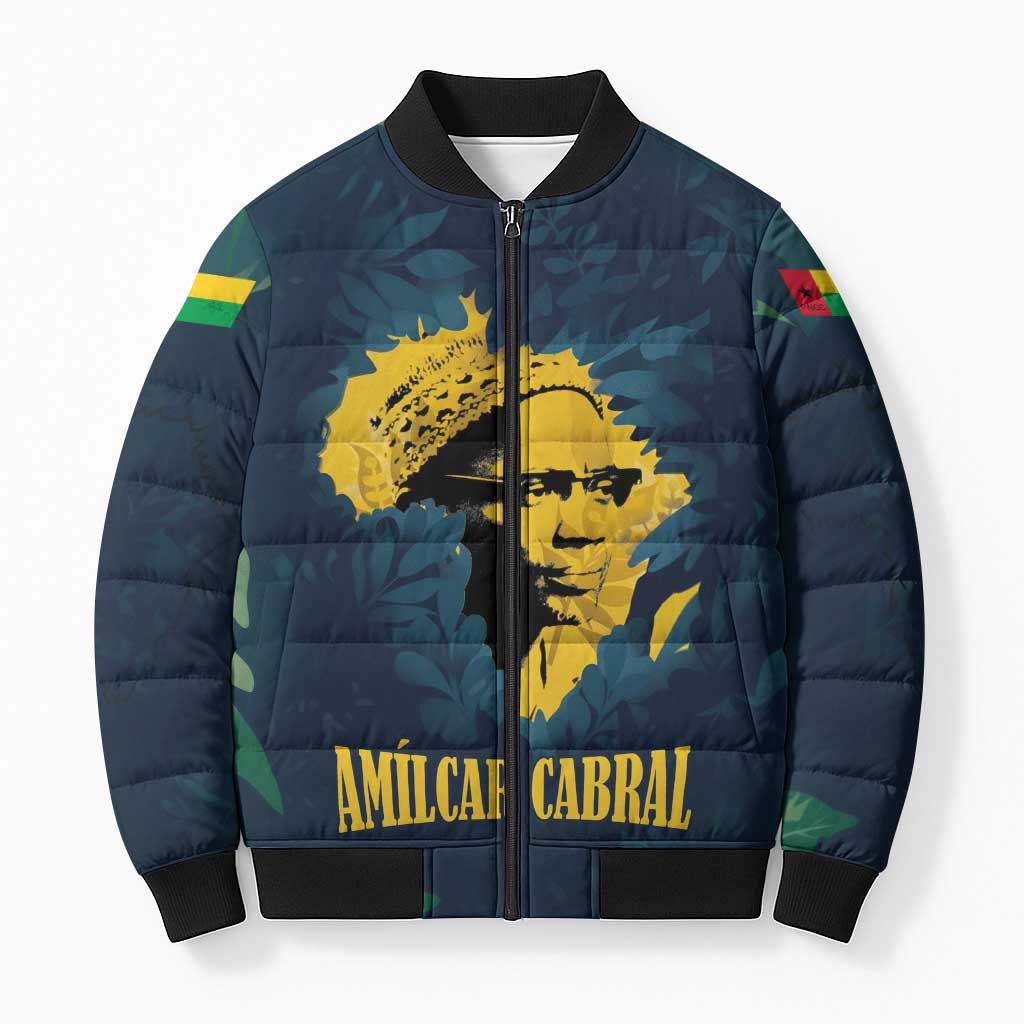 Amilcar Cabral Bomber Puffer Jacket Guinea-Bissau African National Liberation Leader - Cultural Resistance Tribute - African Pride