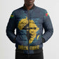 Amilcar Cabral Bomber Puffer Jacket Guinea-Bissau African National Liberation Leader - Cultural Resistance Tribute - African Pride