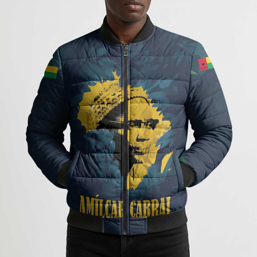 Amilcar Cabral Bomber Puffer Jacket Guinea-Bissau African National Liberation Leader - Cultural Resistance Tribute - African Pride