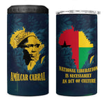 Amilcar Cabral 4 in 1 Can Cooler Tumbler Guinea-Bissau African National Liberation Leader - Cultural Resistance Tribute - African Pride