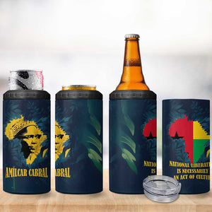 Amilcar Cabral 4 in 1 Can Cooler Tumbler Guinea-Bissau African National Liberation Leader - Cultural Resistance Tribute - African Pride