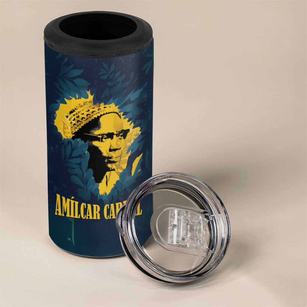 Amilcar Cabral 4 in 1 Can Cooler Tumbler Guinea-Bissau African National Liberation Leader - Cultural Resistance Tribute - African Pride