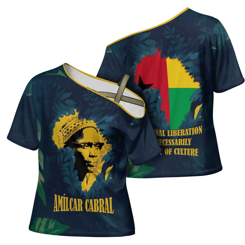 Amilcar Cabral Cross Shoulder Shirt Guinea-Bissau African National Liberation Leader - Cultural Resistance Tribute - African Pride