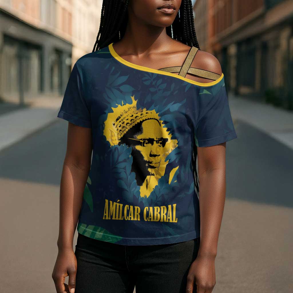 Amilcar Cabral Cross Shoulder Shirt Guinea-Bissau African National Liberation Leader - Cultural Resistance Tribute - African Pride