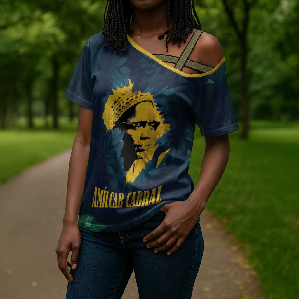 Amilcar Cabral Cross Shoulder Shirt Guinea-Bissau African National Liberation Leader - Cultural Resistance Tribute - African Pride