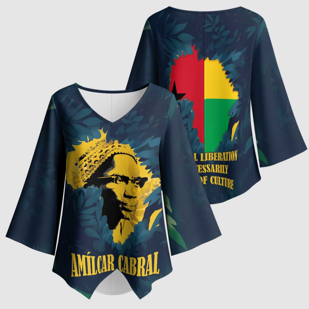 Amilcar Cabral Kimono Sleeve Blouse Guinea-Bissau African National Liberation Leader - Cultural Resistance Tribute - African Pride