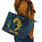 Amilcar Cabral Leather Tote Bag Guinea-Bissau African National Liberation Leader - Cultural Resistance Tribute - African Pride