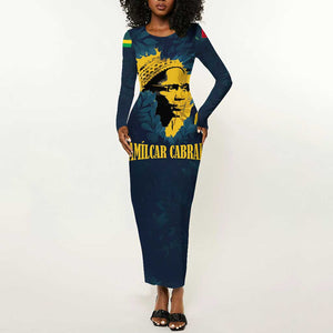 Amilcar Cabral Long Sleeve Bodycon Dress Guinea-Bissau African National Liberation Leader - Cultural Resistance Tribute - African Pride