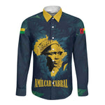 Amilcar Cabral Long Sleeve Button Shirt Guinea-Bissau African National Liberation Leader - Cultural Resistance Tribute - African Pride