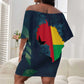 Amilcar Cabral Off Shoulder Short Dress Guinea-Bissau African National Liberation Leader - Cultural Resistance Tribute - African Pride