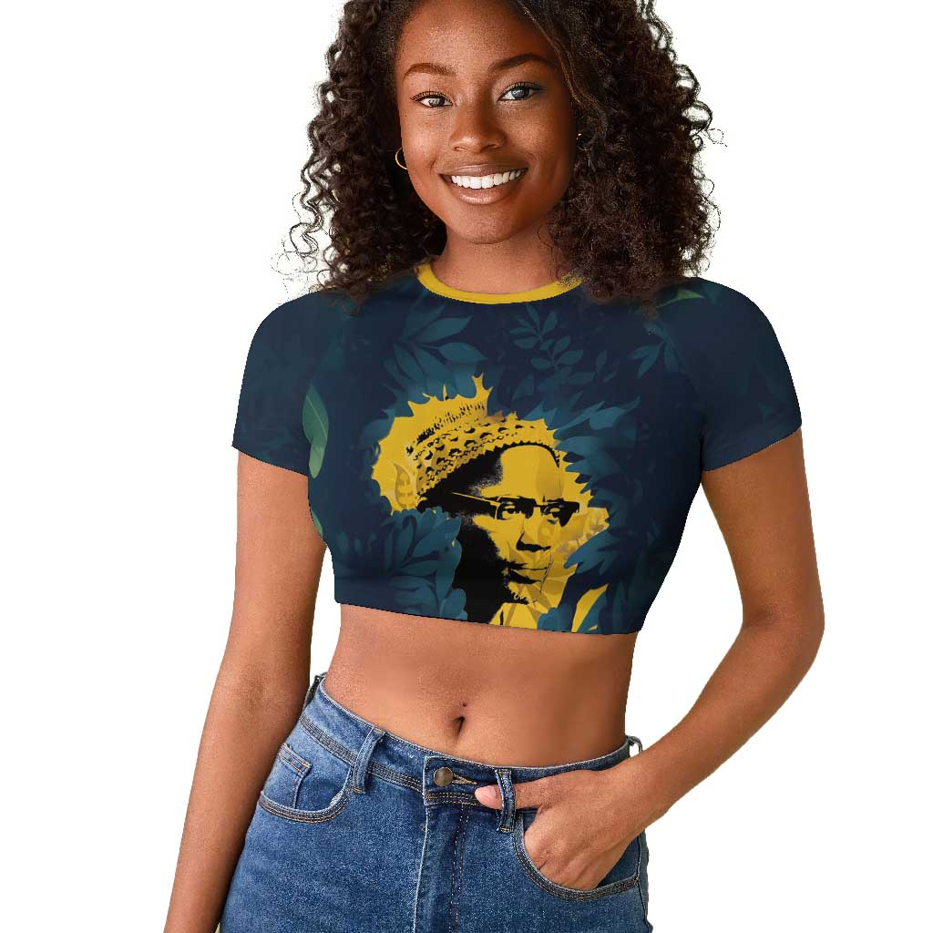 Amilcar Cabral Raglan Cropped T shirt Guinea-Bissau African National Liberation Leader - Cultural Resistance Tribute - African Pride