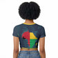 Amilcar Cabral Raglan Cropped T shirt Guinea-Bissau African National Liberation Leader - Cultural Resistance Tribute - African Pride