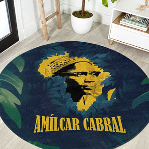Amilcar Cabral Round Carpet Guinea-Bissau African National Liberation Leader - Cultural Resistance Tribute - African Pride