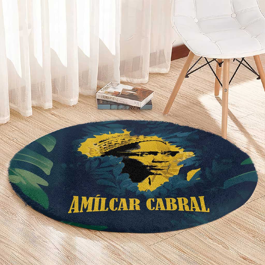 Amilcar Cabral Round Carpet Guinea-Bissau African National Liberation Leader - Cultural Resistance Tribute - African Pride
