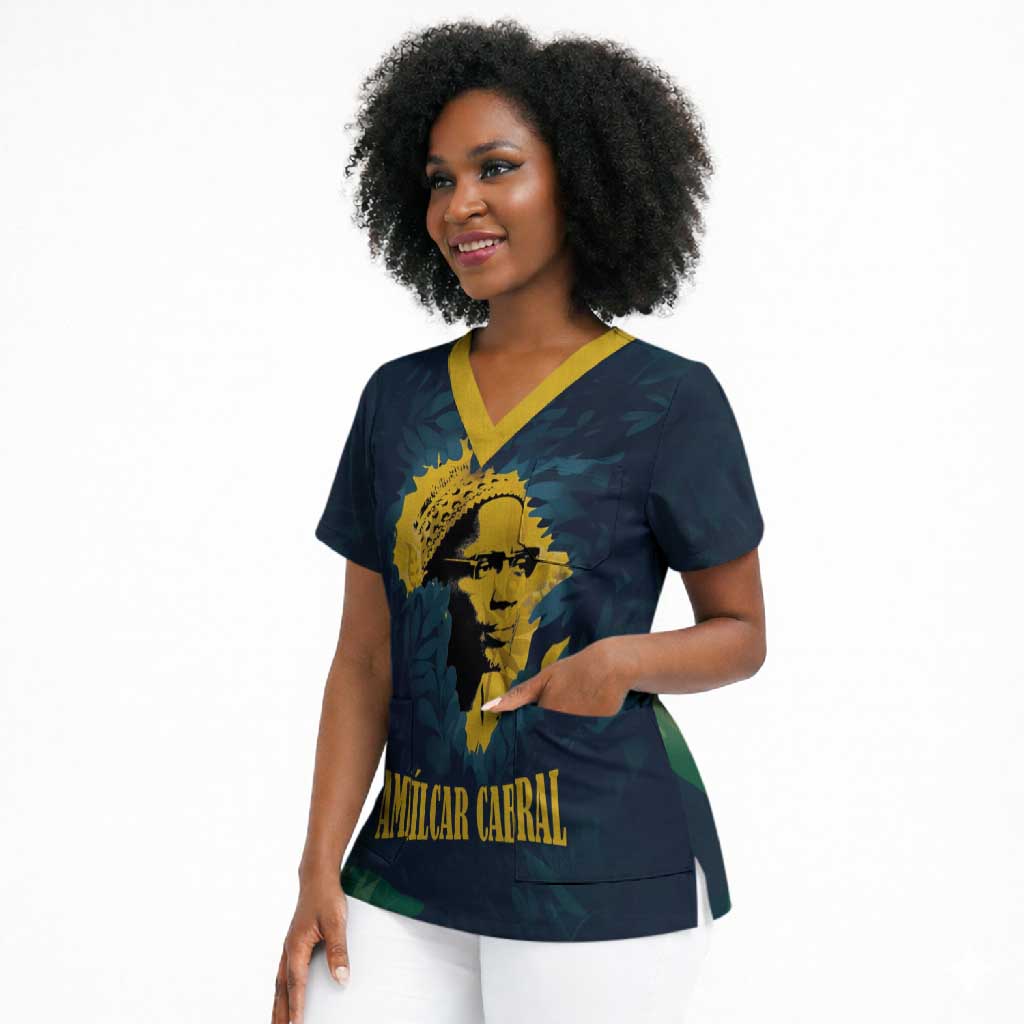Amilcar Cabral Scrub Top Guinea-Bissau African National Liberation Leader - Cultural Resistance Tribute - African Pride