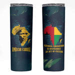 Amilcar Cabral Skinny Tumbler Guinea-Bissau African National Liberation Leader - Cultural Resistance Tribute - African Pride