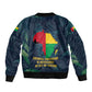 Amilcar Cabral Sleeve Zip Bomber Jacket Guinea-Bissau African National Liberation Leader - Cultural Resistance Tribute - African Pride