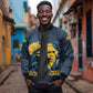 Amilcar Cabral Sleeve Zip Bomber Jacket Guinea-Bissau African National Liberation Leader - Cultural Resistance Tribute - African Pride