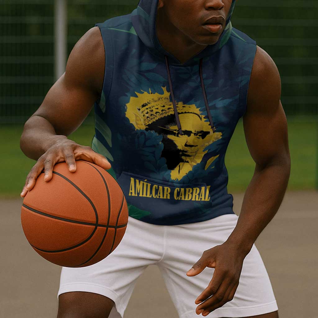 Amilcar Cabral Sleeveless Hoodie Guinea-Bissau African National Liberation Leader - Cultural Resistance Tribute - African Pride