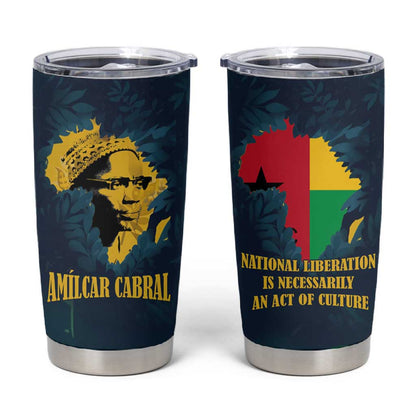 Amilcar Cabral Tumbler Cup Guinea-Bissau African National Liberation Leader - Cultural Resistance Tribute - African Pride