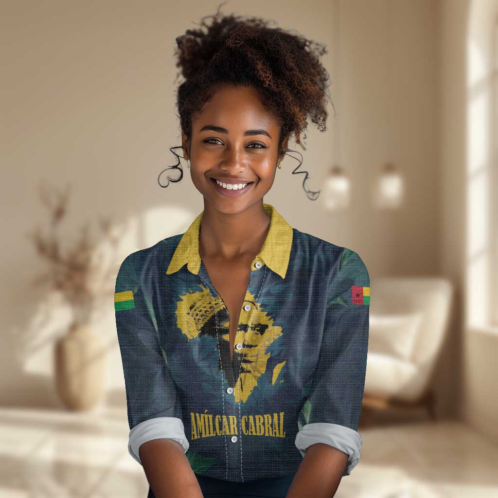 Amilcar Cabral Women Casual Shirt Guinea-Bissau African National Liberation Leader - Cultural Resistance Tribute - African Pride