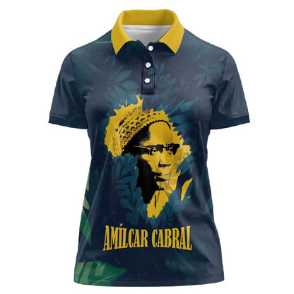 Amilcar Cabral Women Polo Shirt Guinea-Bissau African National Liberation Leader - Cultural Resistance Tribute - African Pride