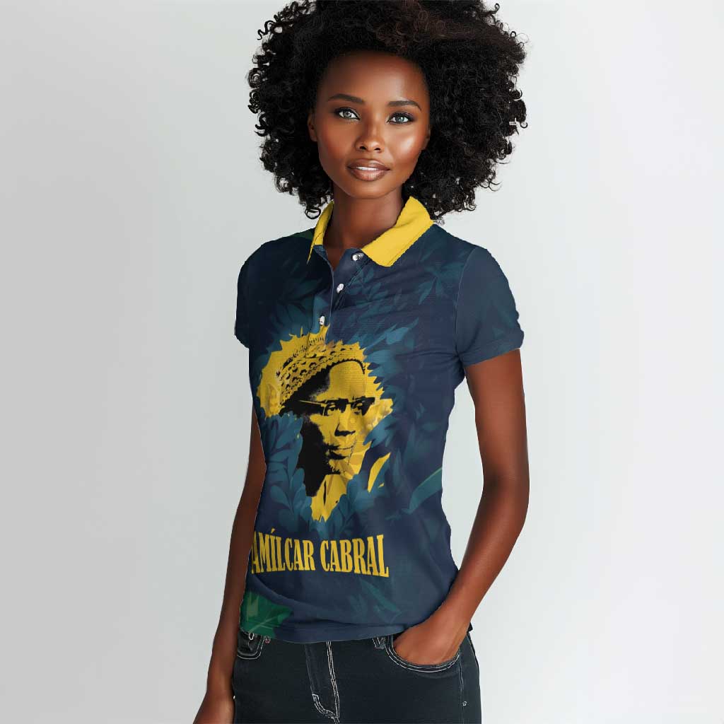 Amilcar Cabral Women Polo Shirt Guinea-Bissau African National Liberation Leader - Cultural Resistance Tribute - African Pride
