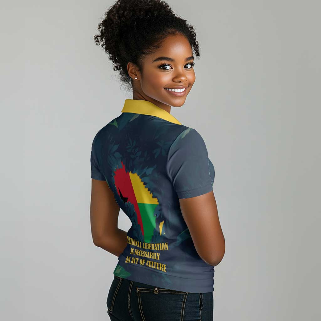 Amilcar Cabral Women Polo Shirt Guinea-Bissau African National Liberation Leader - Cultural Resistance Tribute - African Pride