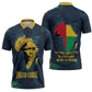 Amilcar Cabral Zipper Polo Shirt Guinea-Bissau African National Liberation Leader - Cultural Resistance Tribute - African Pride