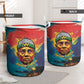 Amilcar Cabral Laundry Basket Armed Activist Quote Raised Fist African Liberation Tribute - Colorful Paint Stroke - African Pride