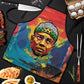 Amilcar Cabral Apron Armed Activist Quote Raised Fist African Liberation Tribute - Colorful Paint Stroke - African Pride