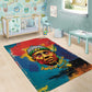 Amilcar Cabral Area Rug Armed Activist Quote Raised Fist African Liberation Tribute - Colorful Paint Stroke - African Pride