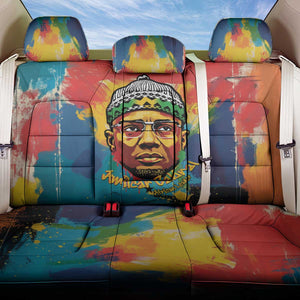 Amilcar Cabral Back Car Seat Cover Armed Activist Quote Raised Fist African Liberation Tribute - Colorful Paint Stroke - African Pride