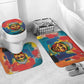 Amilcar Cabral Bathroom Set Armed Activist Quote Raised Fist African Liberation Tribute - Colorful Paint Stroke - African Pride