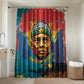 Amilcar Cabral Bathroom Set Armed Activist Quote Raised Fist African Liberation Tribute - Colorful Paint Stroke - African Pride