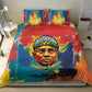 Amilcar Cabral Bedding Set Armed Activist Quote Raised Fist African Liberation Tribute - Colorful Paint Stroke - African Pride