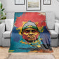 Amilcar Cabral Blanket Armed Activist Quote Raised Fist African Liberation Tribute - Colorful Paint Stroke - African Pride