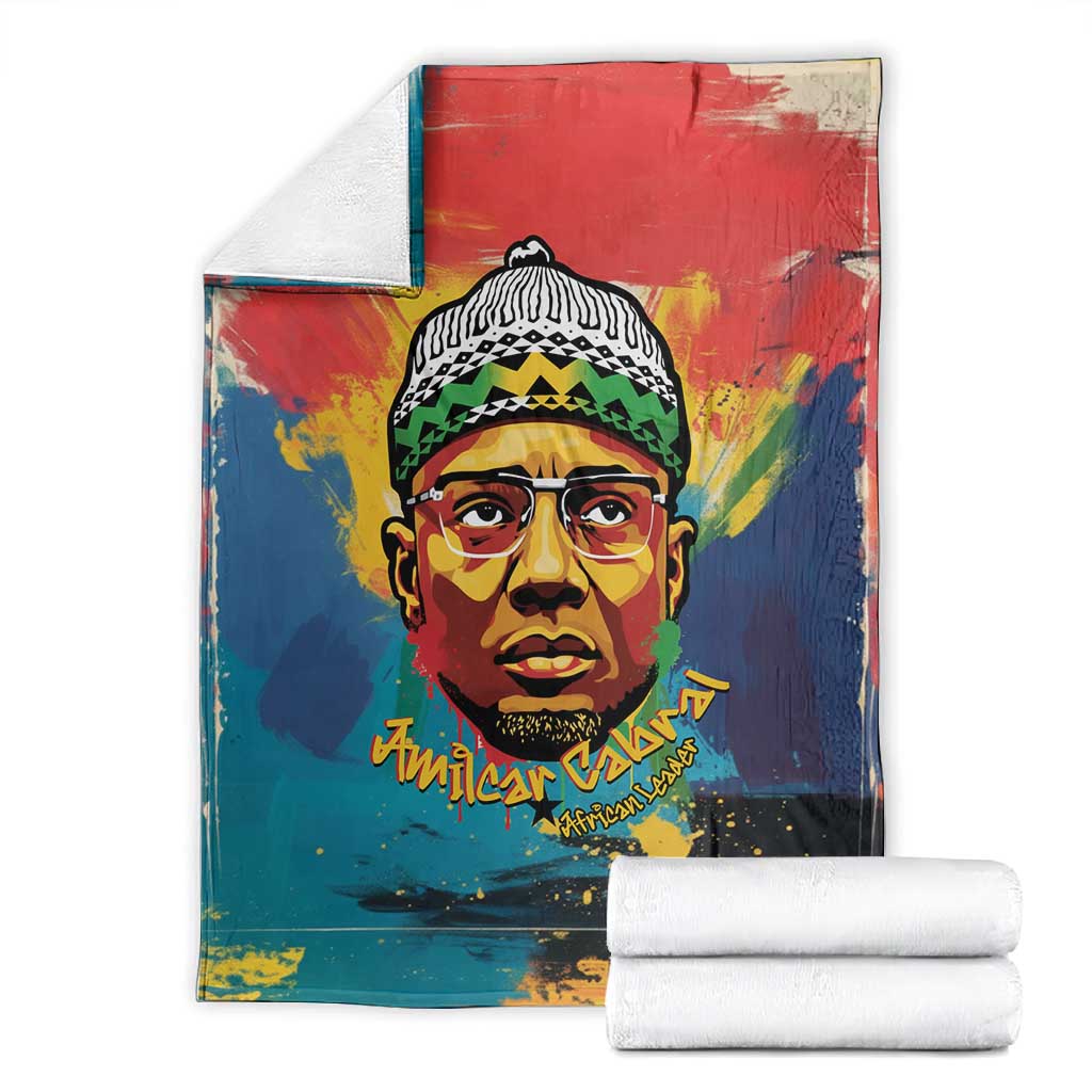 Amilcar Cabral Blanket Armed Activist Quote Raised Fist African Liberation Tribute - Colorful Paint Stroke - African Pride