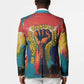 Amilcar Cabral Blazer Armed Activist Quote Raised Fist African Liberation Tribute - Colorful Paint Stroke - African Pride