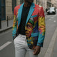 Amilcar Cabral Blazer Armed Activist Quote Raised Fist African Liberation Tribute - Colorful Paint Stroke - African Pride
