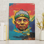 Amilcar Cabral Canvas Wall Art Armed Activist Quote Raised Fist African Liberation Tribute - Colorful Paint Stroke - African Pride