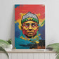 Amilcar Cabral Canvas Wall Art Armed Activist Quote Raised Fist African Liberation Tribute - Colorful Paint Stroke - African Pride
