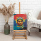 Amilcar Cabral Canvas Wall Art Armed Activist Quote Raised Fist African Liberation Tribute - Colorful Paint Stroke - African Pride