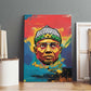 Amilcar Cabral Canvas Wall Art Armed Activist Quote Raised Fist African Liberation Tribute - Colorful Paint Stroke - African Pride