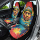 Amilcar Cabral Car Seat Cover Armed Activist Quote Raised Fist African Liberation Tribute - Colorful Paint Stroke - African Pride