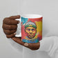 Amilcar Cabral Ceramic Mug Armed Activist Quote Raised Fist African Liberation Tribute - Colorful Paint Stroke - African Pride
