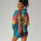 Amilcar Cabral Hoodie Dress Armed Activist Quote Raised Fist African Liberation Tribute - Colorful Paint Stroke - African Pride