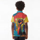 Amilcar Cabral Kid Polo Shirt Armed Activist Quote Raised Fist African Liberation Tribute - Colorful Paint Stroke - African Pride