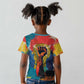 Amilcar Cabral Kid T shirt Armed Activist Quote Raised Fist African Liberation Tribute - Colorful Paint Stroke - African Pride